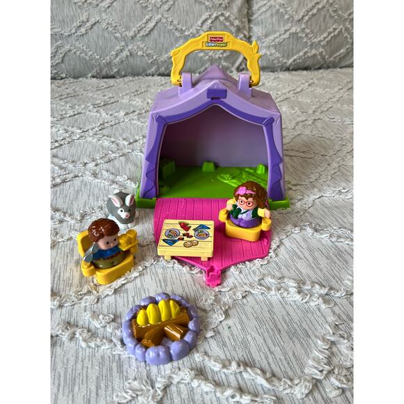 Fisher-Price Little People Play n Go Campsite Tent Camping 2010